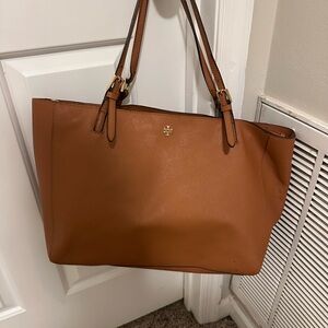 Tory Burch Brown Leather Tote Bag gently used